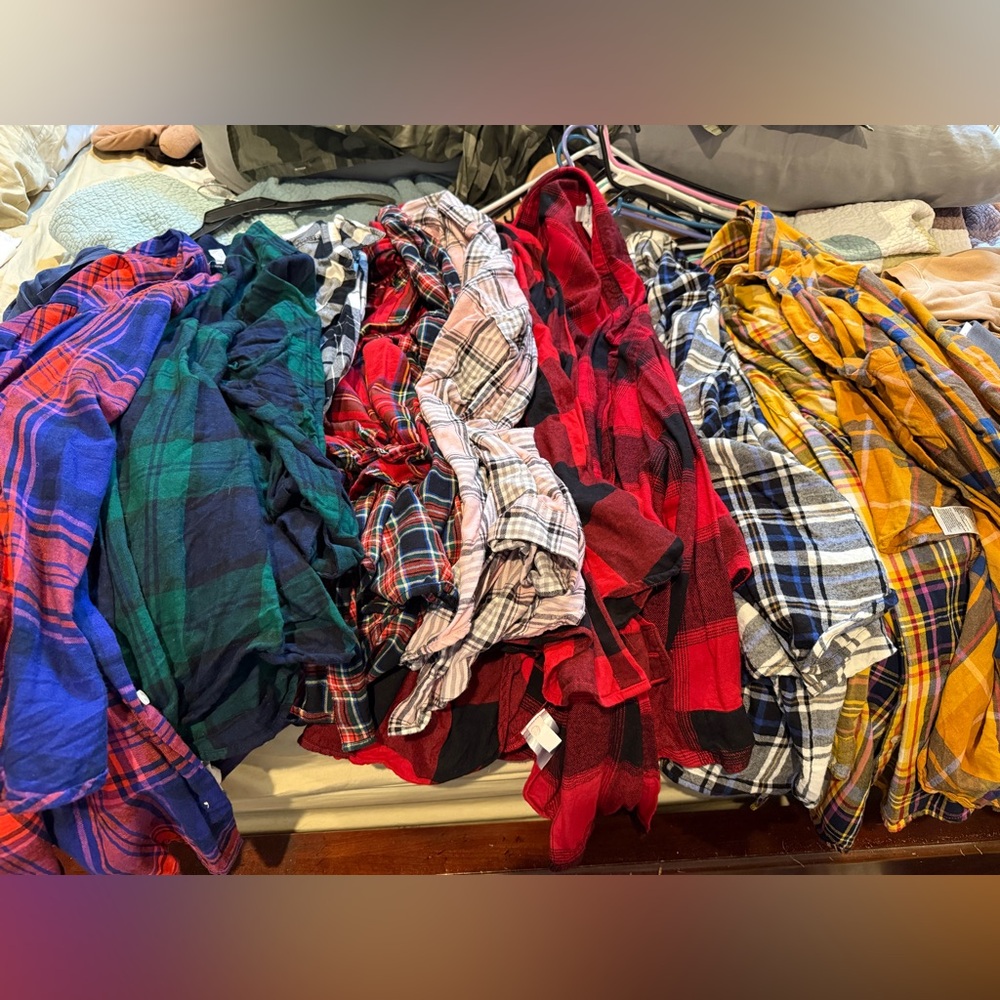 Old Navy 12  Flannel Shirts 3X
